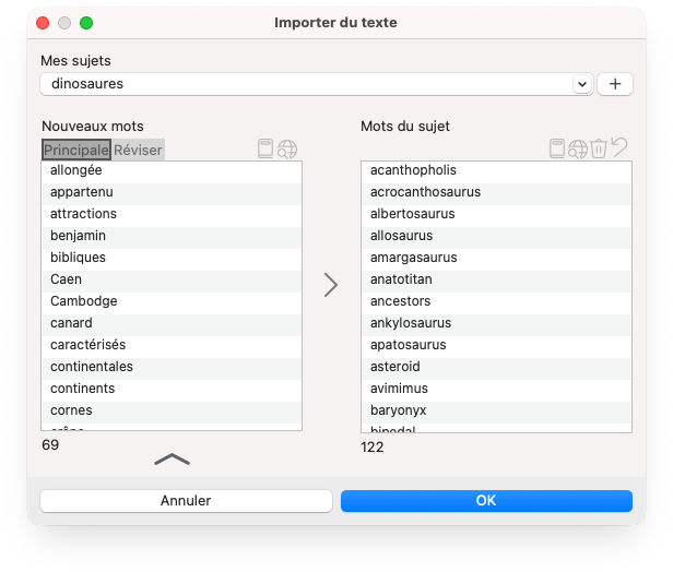 Importer le presse-papiers