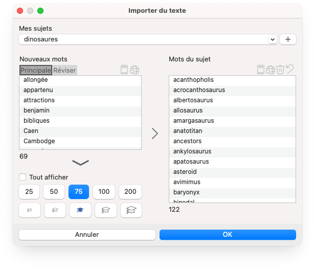 Importer le presse-papiers