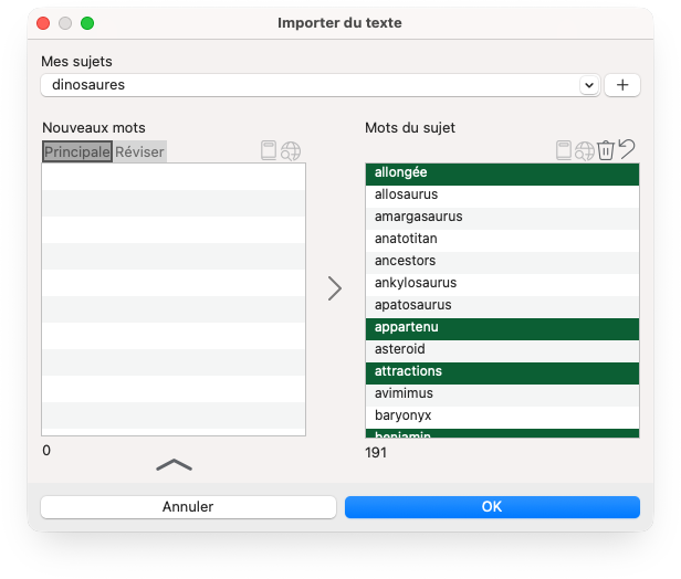 Importer le Presse-papiers
