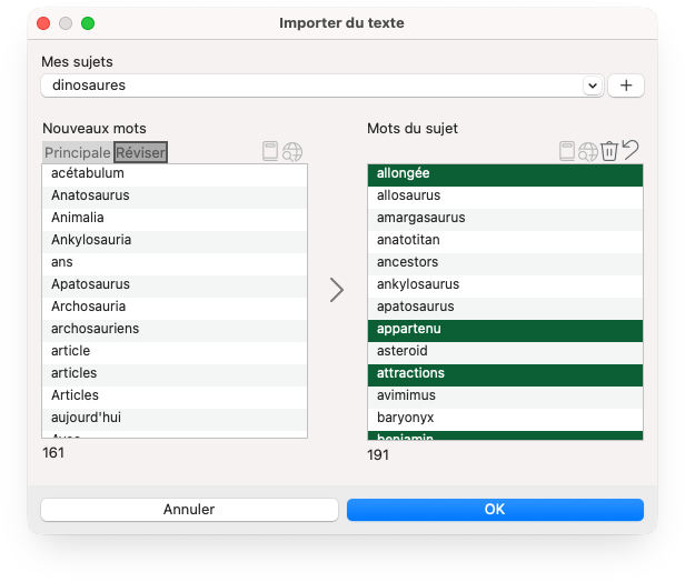 Importer le Presse-papiers