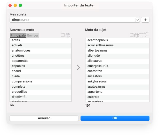 Importer depuis ThoughtQ