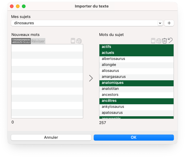 Importer depuis ThoughtQ