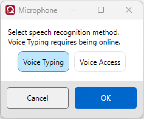 Voice Typing