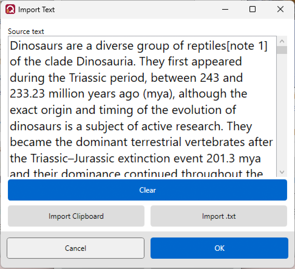Import Clipboard